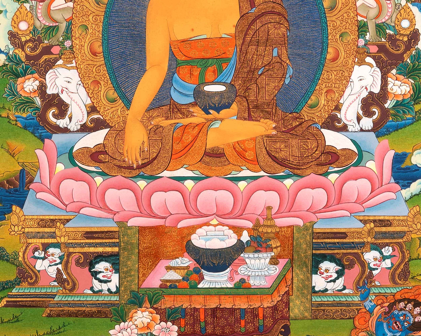 Gautam Buddha Siddhartha Thangka | Shakyamuni Buddha Art For Mindfulness