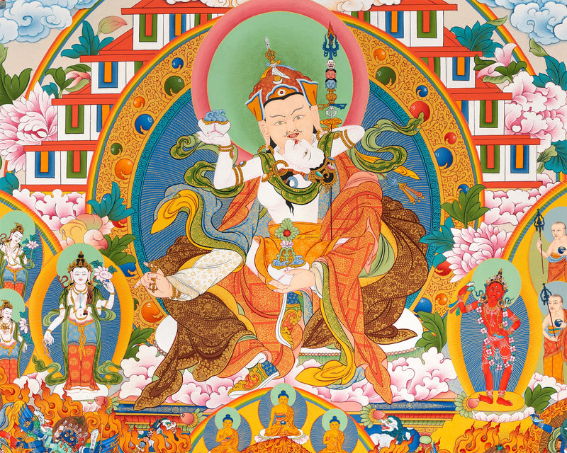 Nyingma Refuge Tree | Longchen Nyinthik Tradition | Thangka Print, Tibetan Art