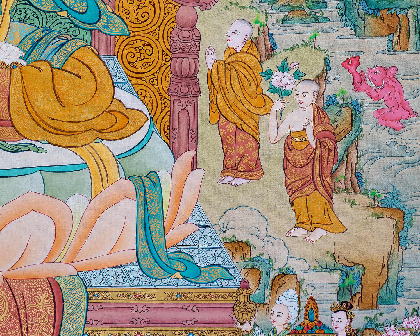 White Tara Thangka, High Quality Tara Thangka Print