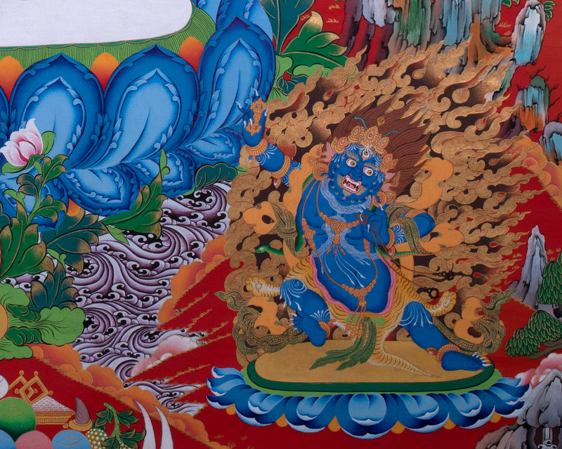 Avalokiteshvara Chenrezig Thangka | Traditional Buddhist Painting