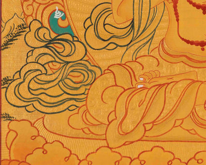 Vajrasattva Painting | Traditional Buddhist Thangka | Wall Hanging Decors