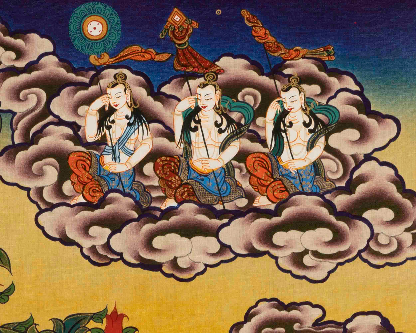 Bodhisattva Avalokitesvara Thangka | Handpainted Religious Painting