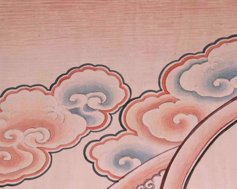 Guru Rinpoche Thangka | Traditional Tibetan Painting | Wall Decors