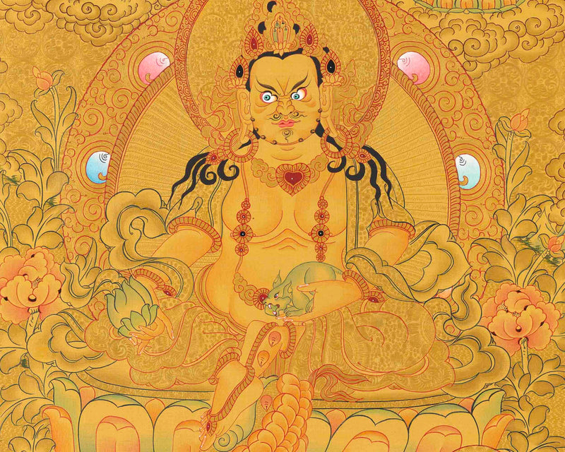 Dzambala Thangka Print | Wall Decoration