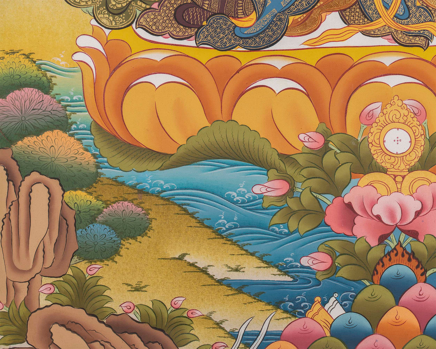 Bodhisattva Avalokiteshvara Tapestry | Chengrezig Thangka