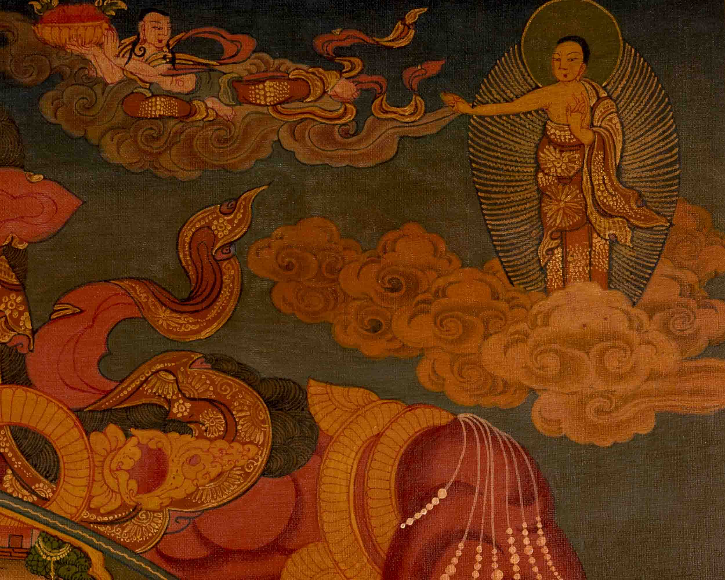 Wheel Of Life Buddhist Thangka | Religious Tibetan Artwork | Wall Decoration