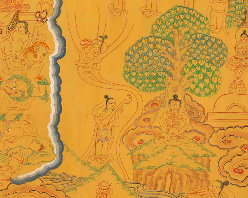 Shakyamuni Buddha Life Story | Tibetan Artwork