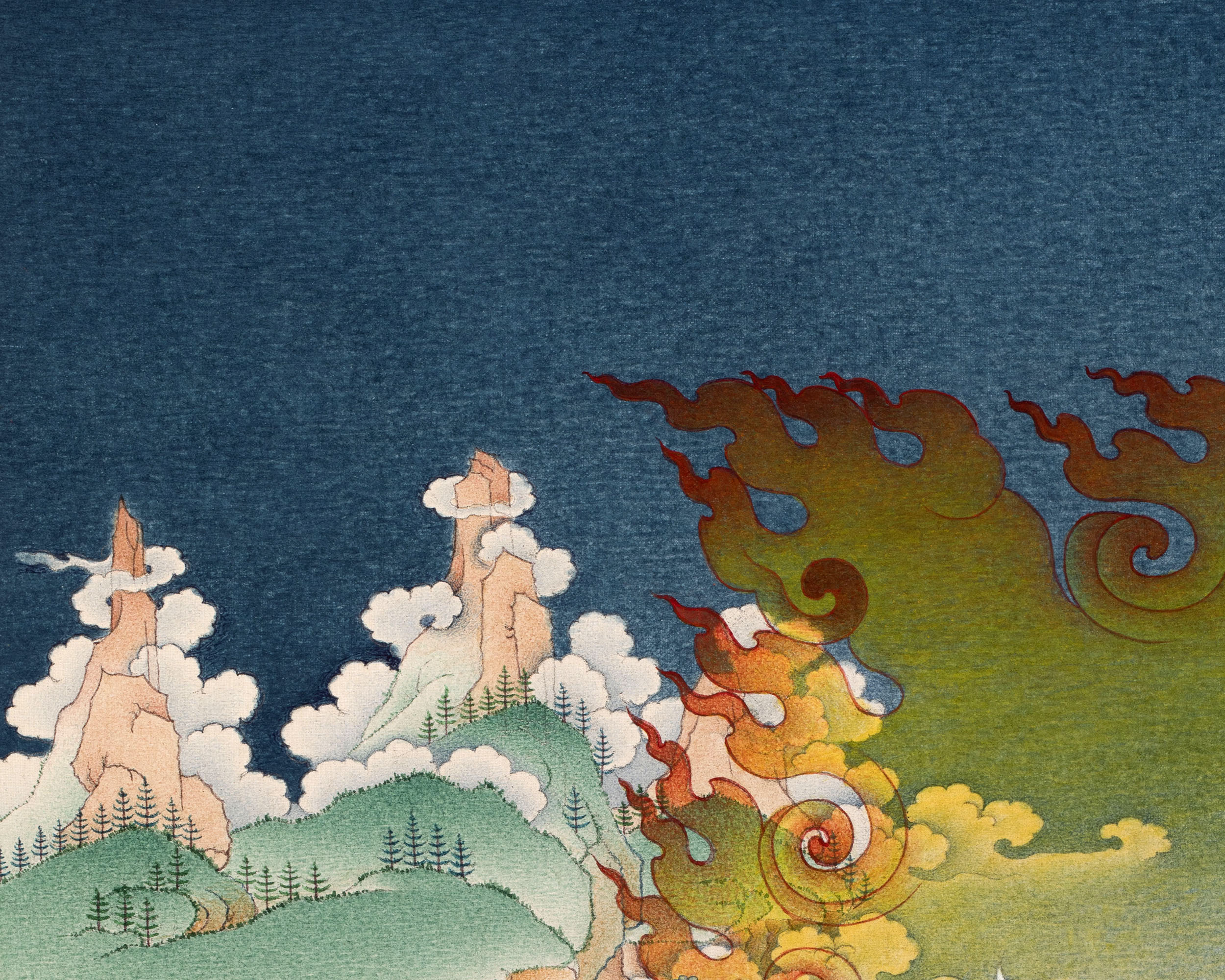 Vajrayogini Thangka Print | The Red Dakini of Vajrayana