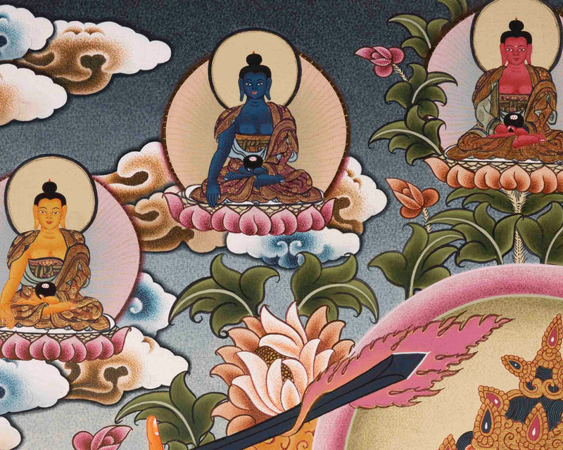 Traditional Manjushri Thangka | Traditional Painting