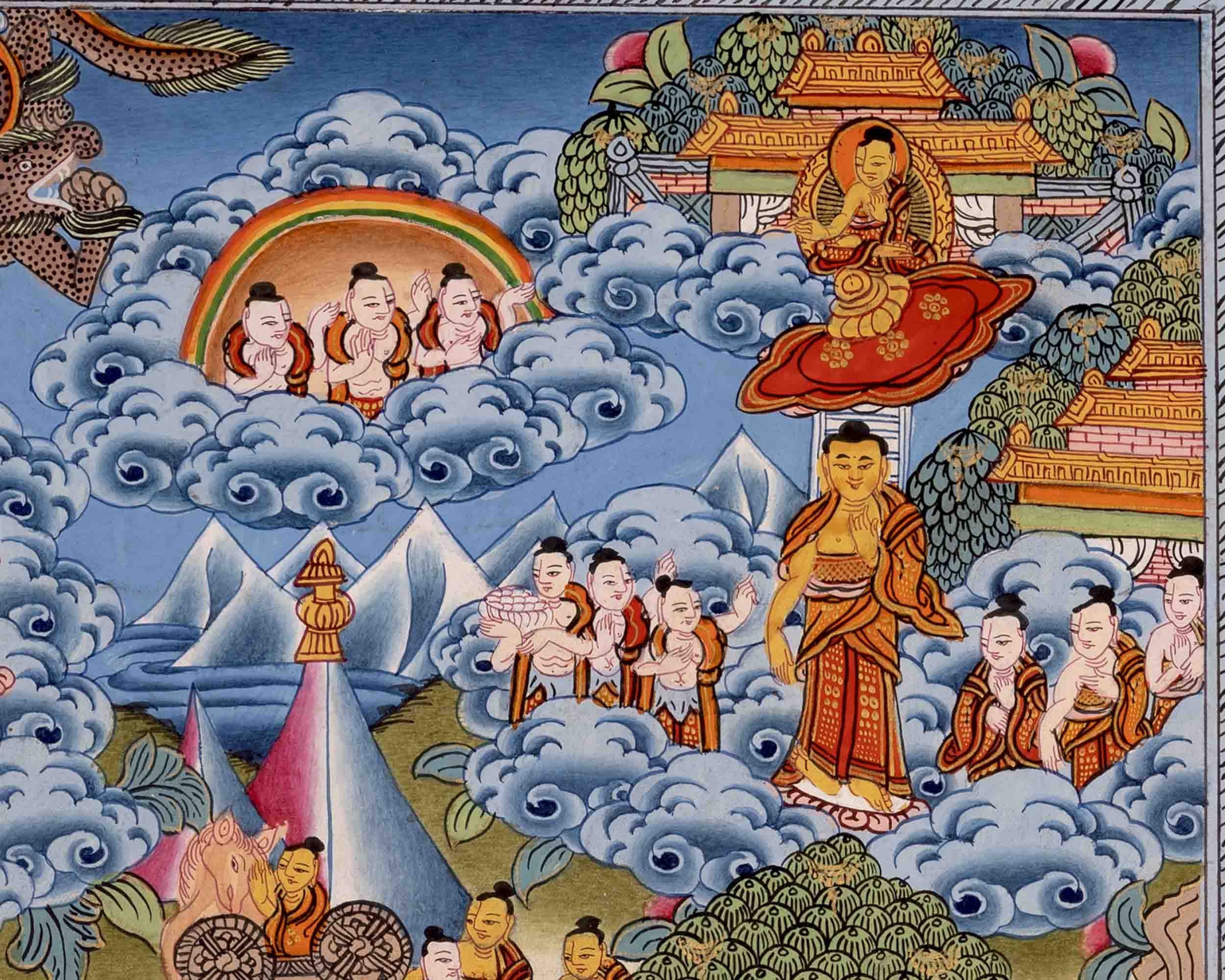 Life Story Of Shakyamuni Buddha | Traditional Thangka Art | Wall Decors