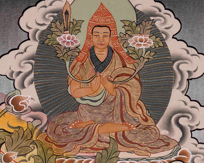 Tibetan Green Tara Thangka | Religious Wall Decoration Painting