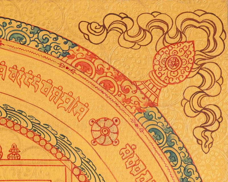 Religious Mandala Thangka | Tibetan Artwork | Traditional Wall Decors