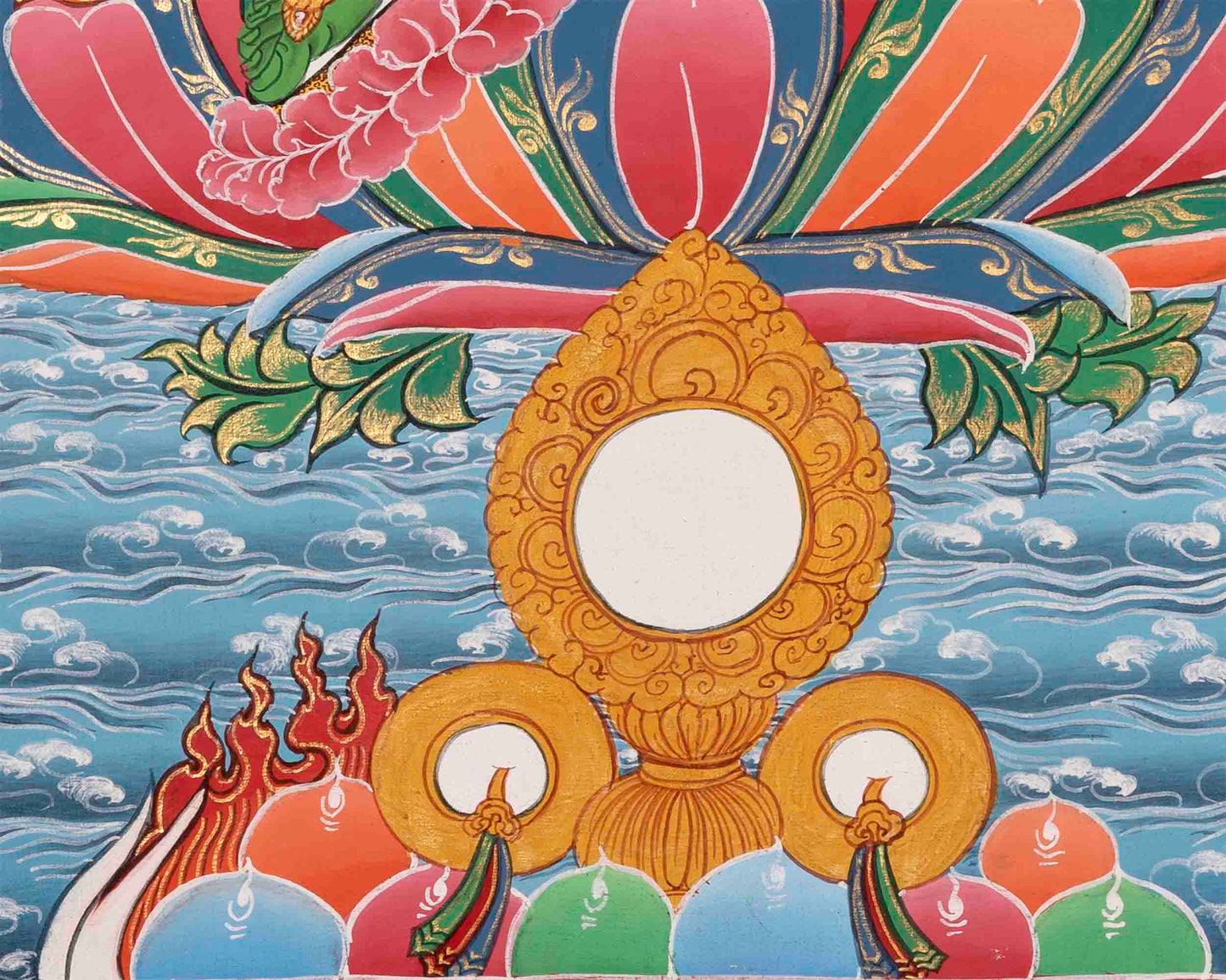 Green Tara Thangka | Healing Female Deity | Religious Wall Decors