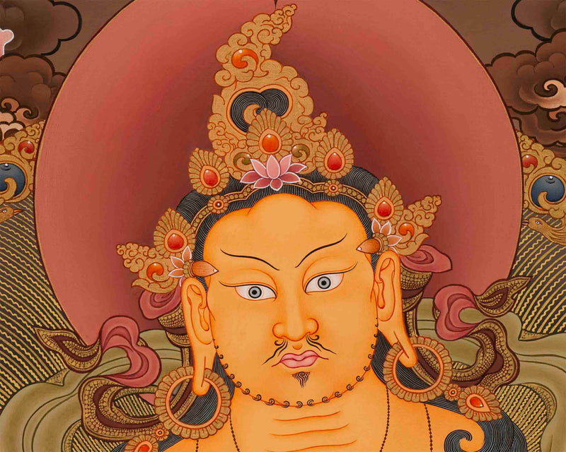 Jambhala Thangka Print | Tibetan Traditional Art