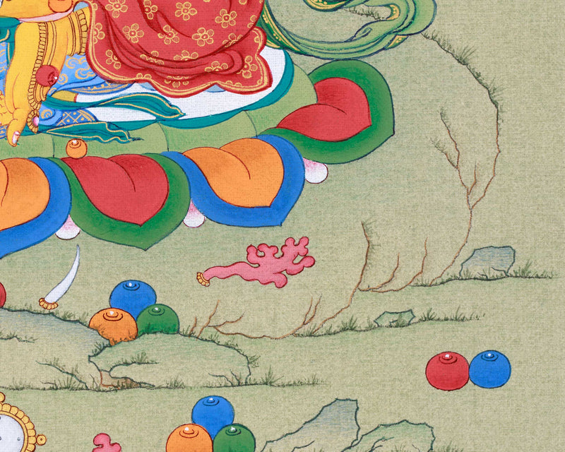 Wealth Deity Jambala Thangka for Prosperity