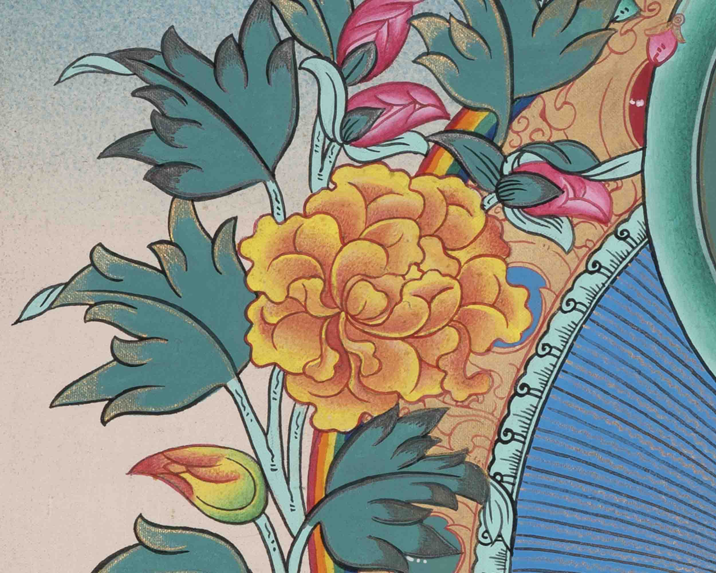 Shakyamuni Buddha Thangka | Buddhist Painting | Wall Hanging Decors