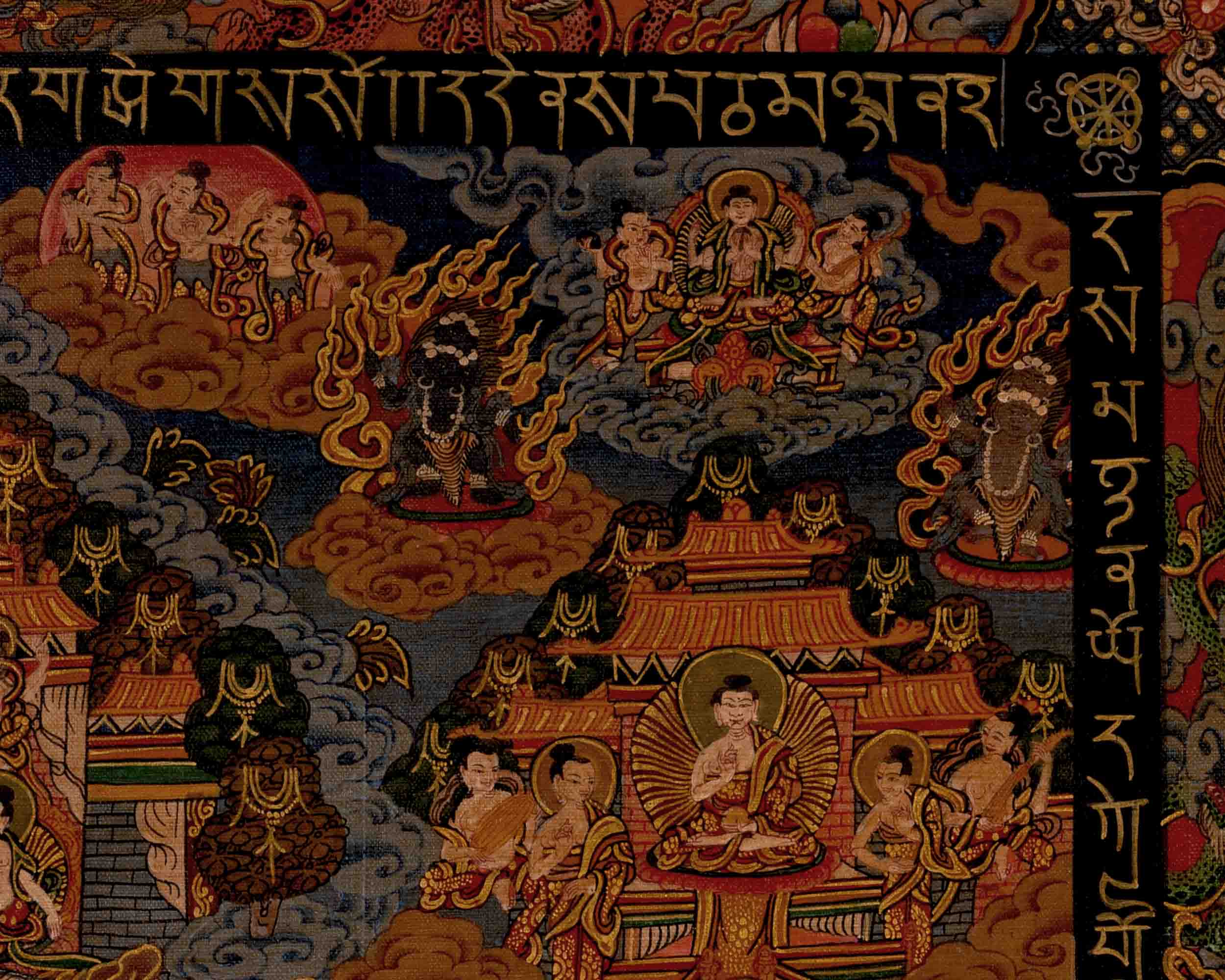 Shakyamuni Buddha Mandala Thangka | Traditional Tibetan Thangka