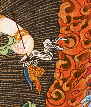 6 Armed Mahakala Thangka | Buddhist Wrathful Deity Painting