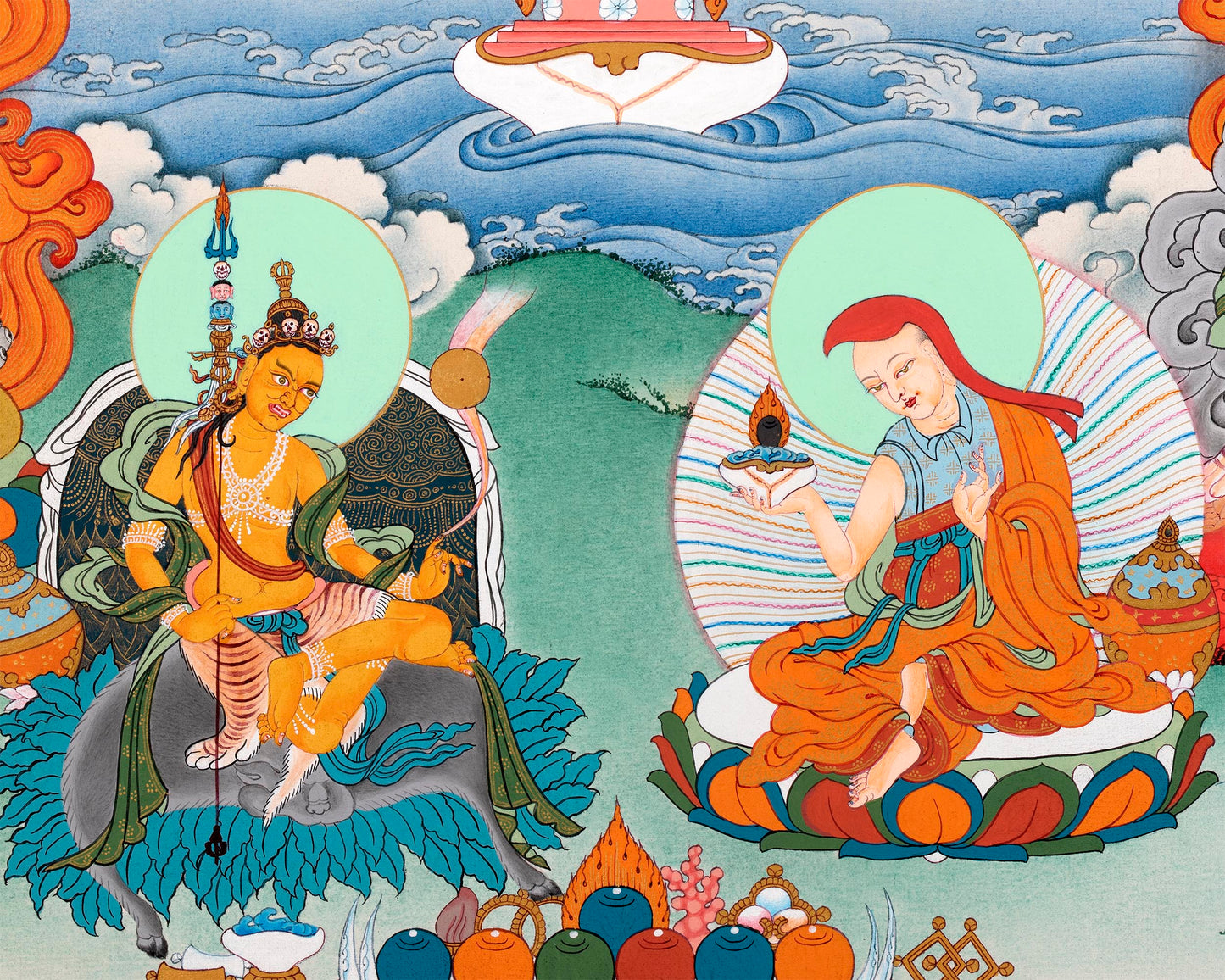 Guru Sangey Thangka | Eight Manifestations of Padmasambhava