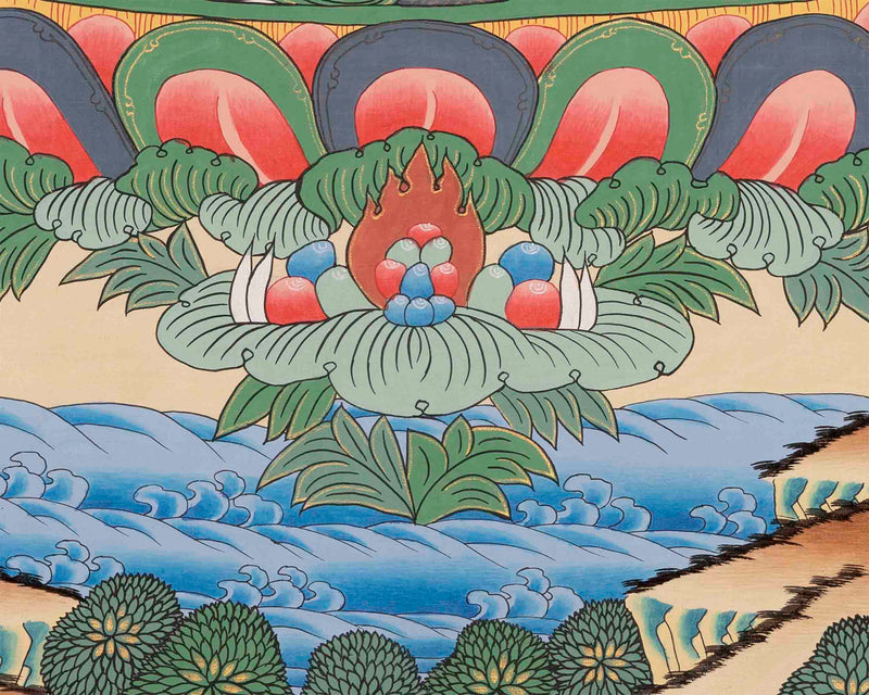 White Tara Thangka | Traditional Tibetan Art | Wall Decor