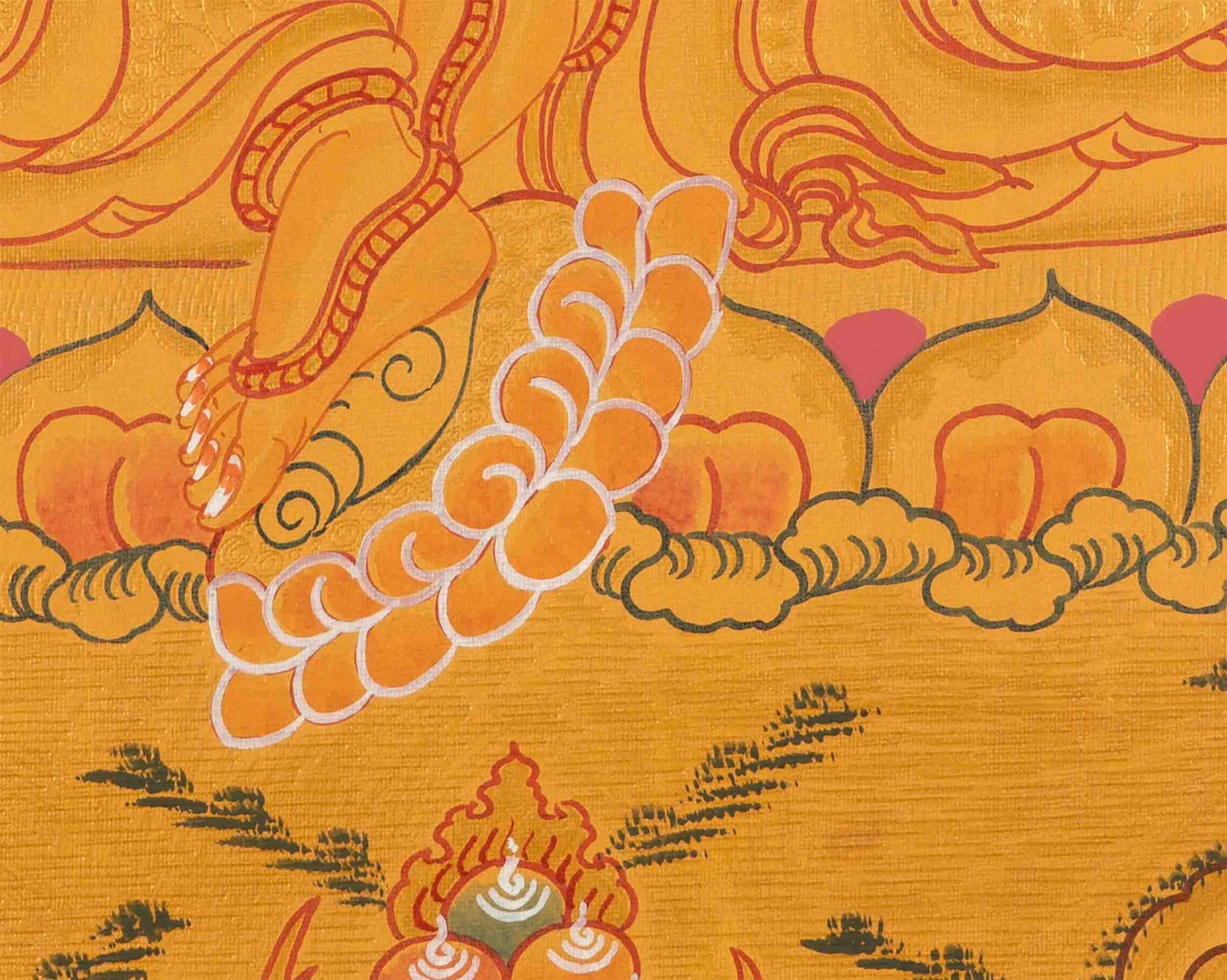 Kubera Thangka Painting | Dzambhala | Wall Decoration Painting