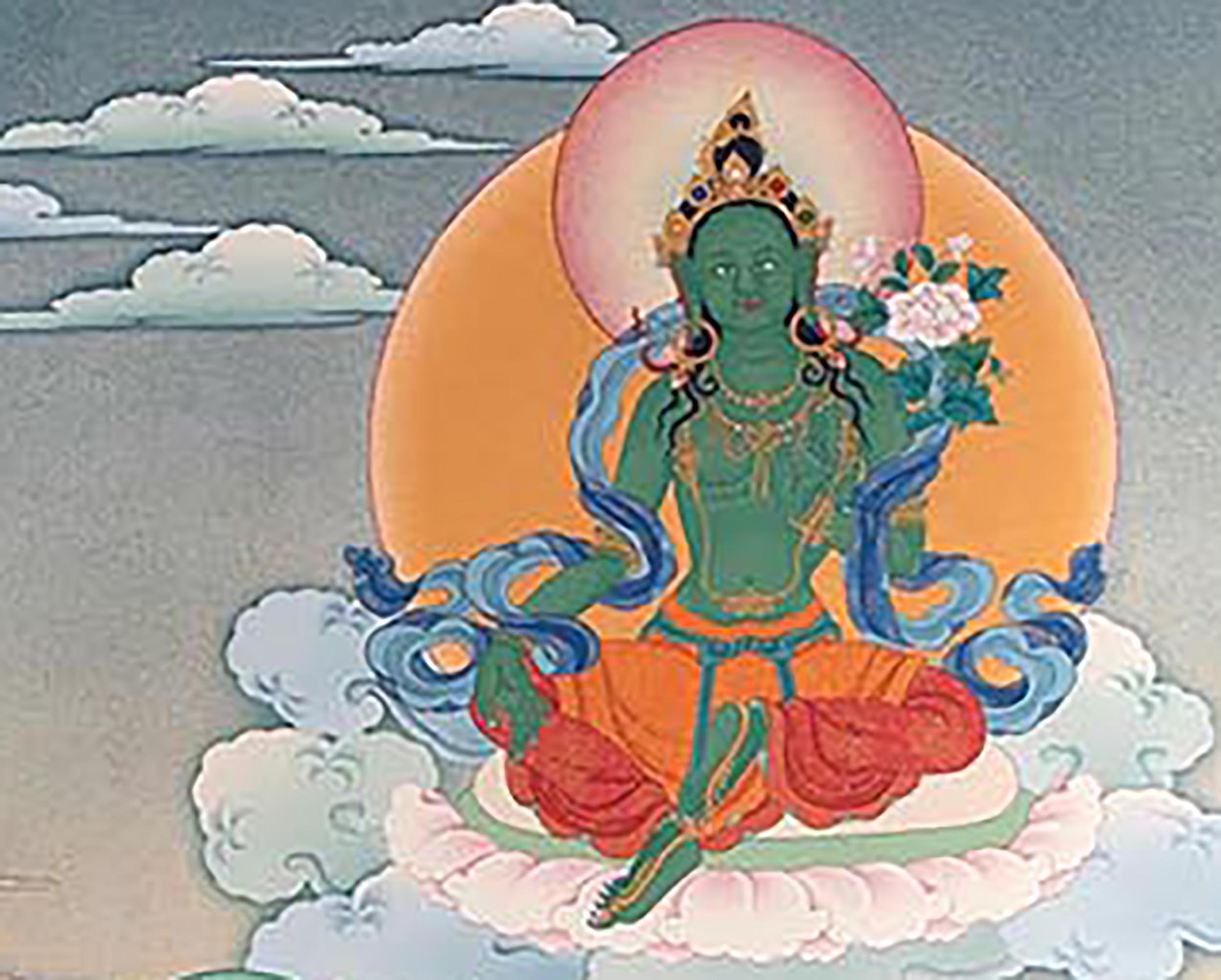 Kadampa Master With Others | High Quality Digital Print