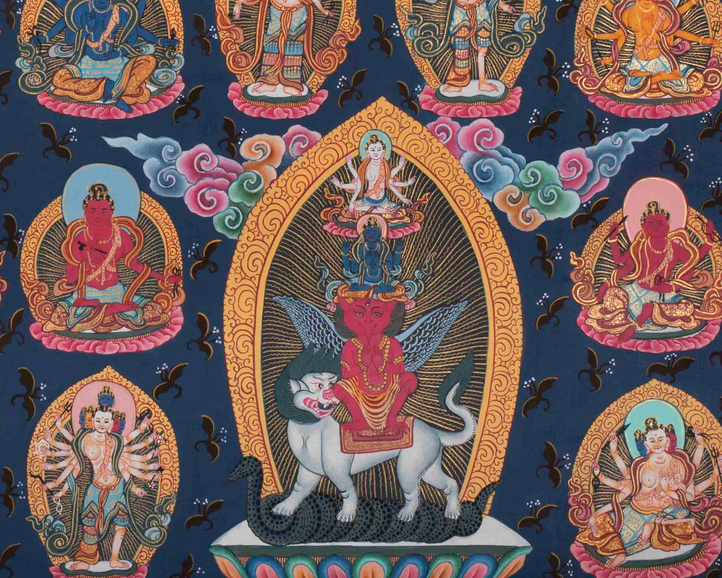 108 Chengrezig Thangka | Traditional Tibetan Art | Wall Decors