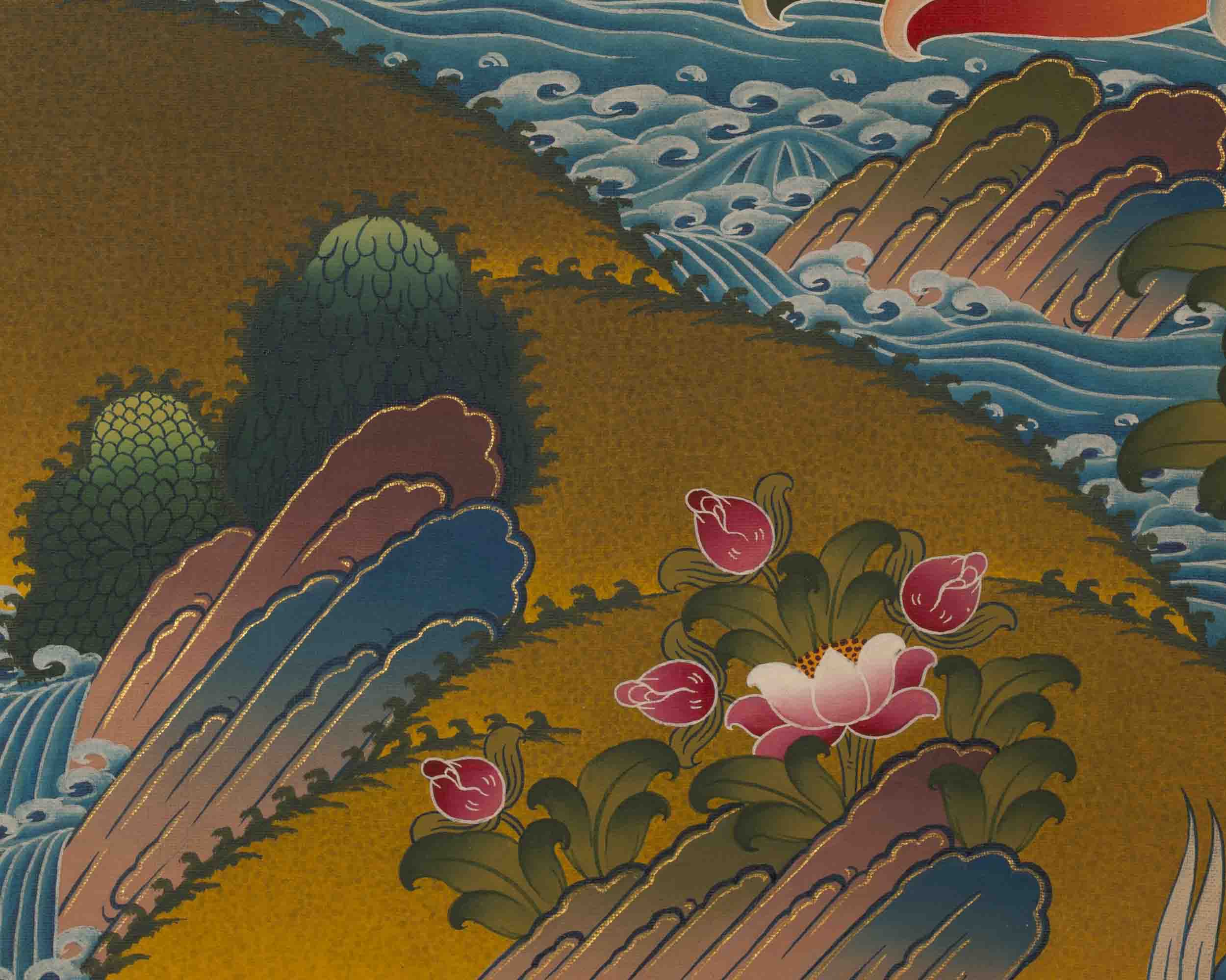 Manjushree Thangka | Bodhisattva Of Wisdom | Wall Decors