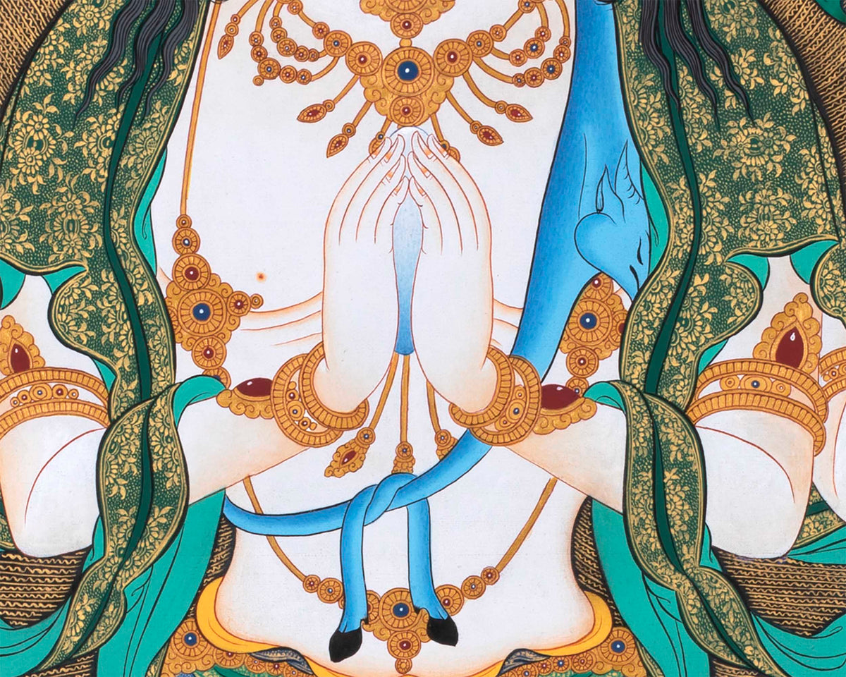 Avalokiteshvara Chenresig Print | Tibetan Wall decor