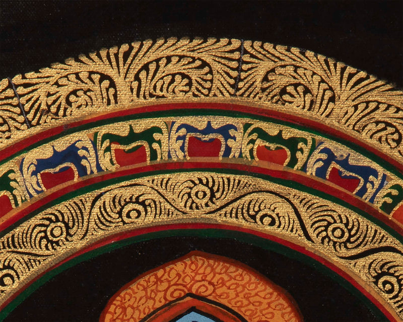 Kalachakra Mantra Mandala | Original Handpainted Thangka | Wall Decorations
