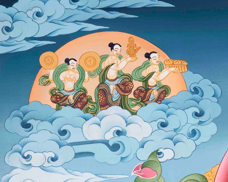 Avalokitesvara Chenresig Thangka | Religious Buddhist Art | Buddhist Gifts