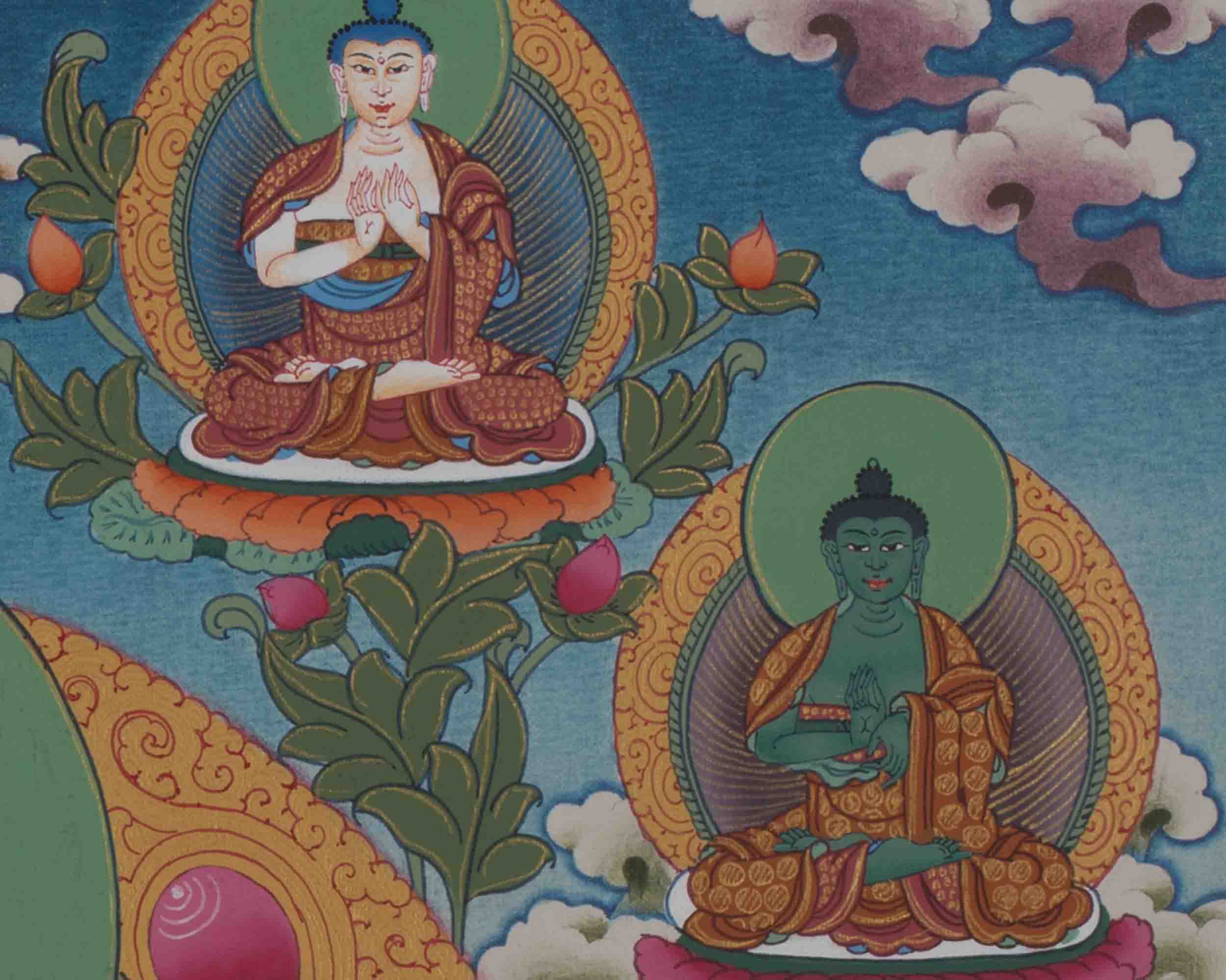Shakyamuni Buddha Thangka | Wall hanging Decor