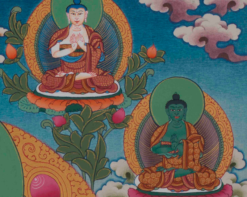 Shakyamuni Buddha Thangka | Wall hanging Decor