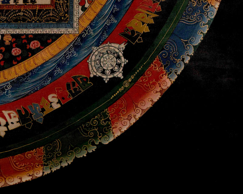 Kalachakra Mandala | Traditional Tibetan Thangka | Religious Wall Decors