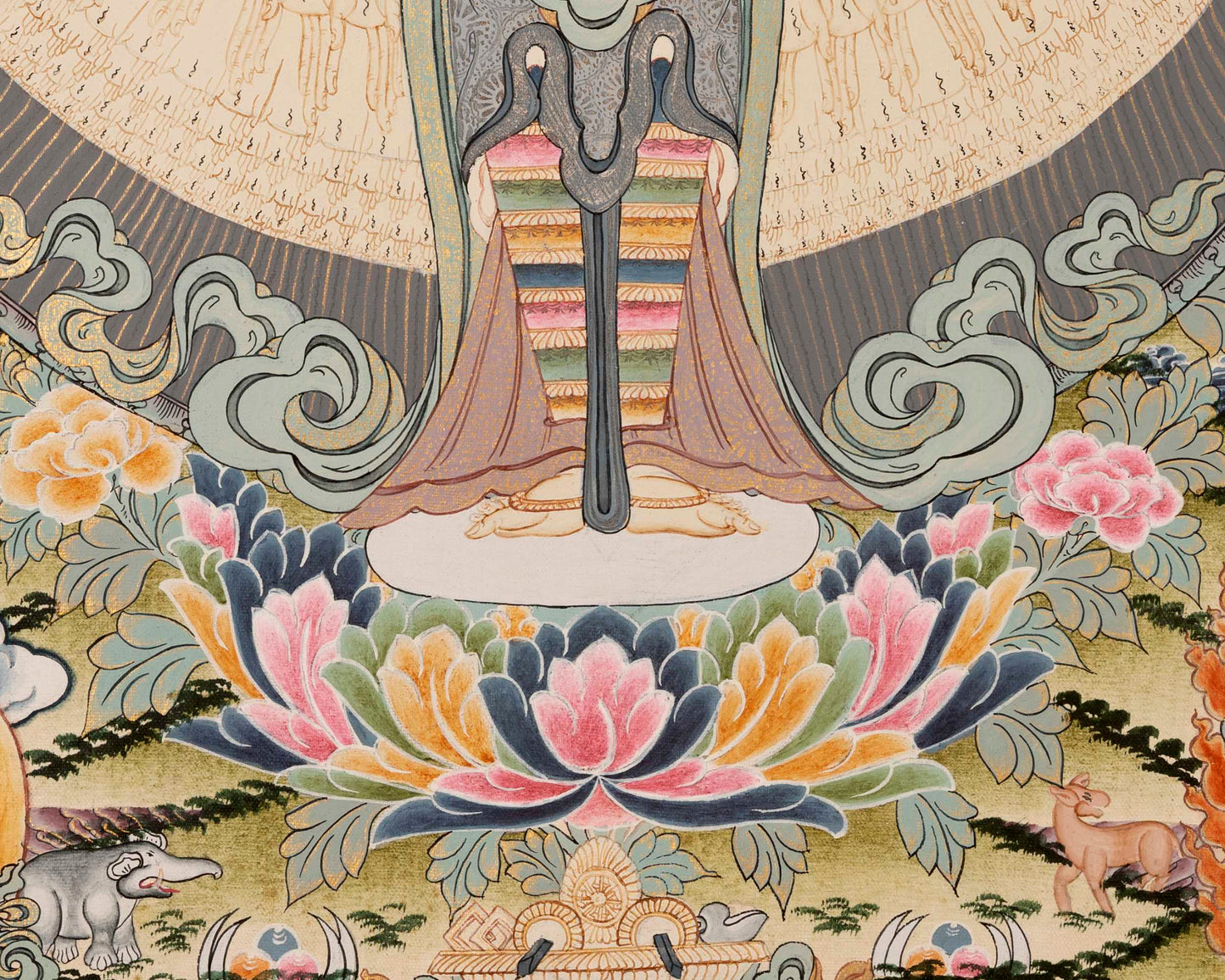 1000 Armed Avalokiteshvara | Chenresig Thangka | Religious Artwork