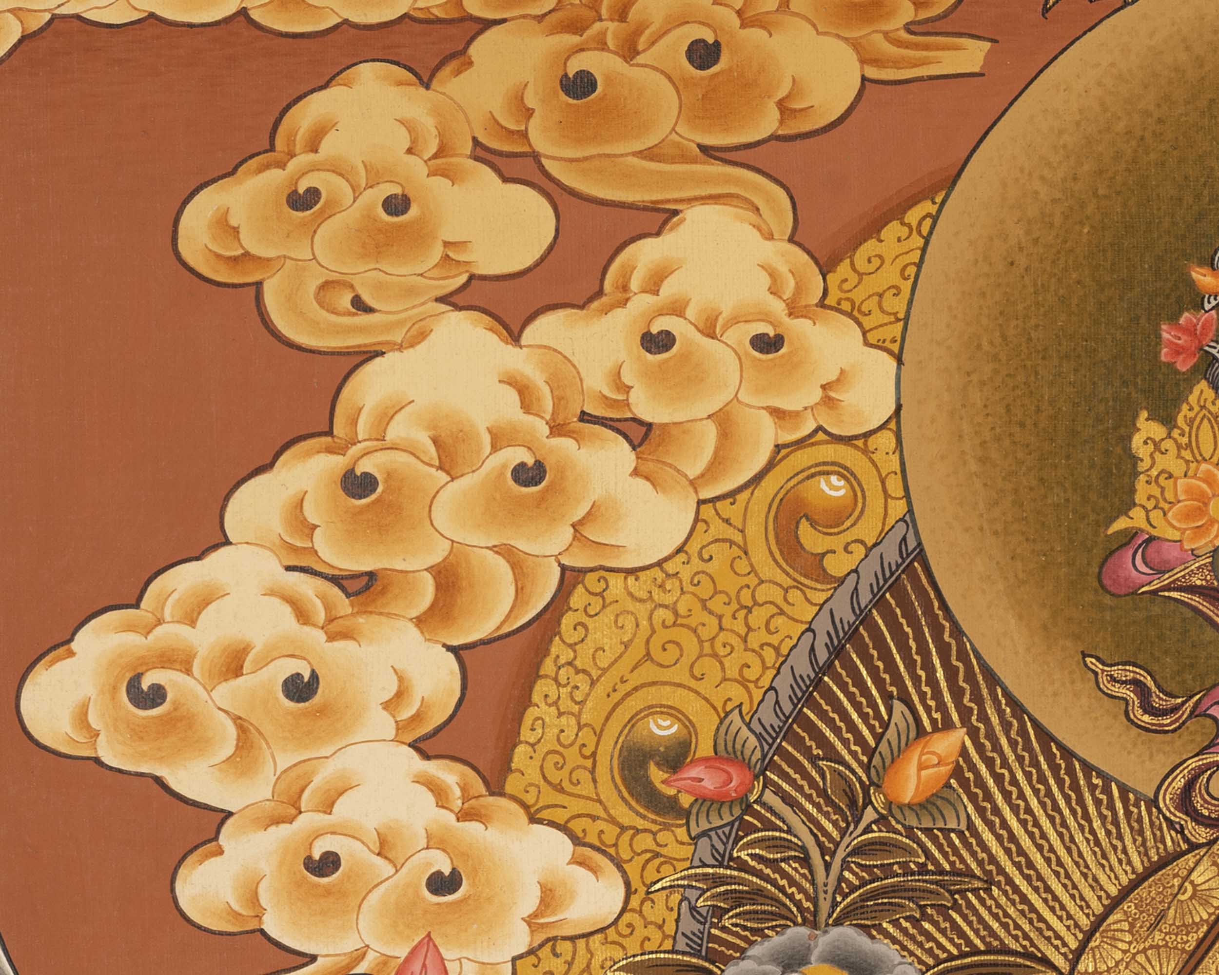 Religious Green Tara Thangka | HandPainted Wall Hanging Thangka