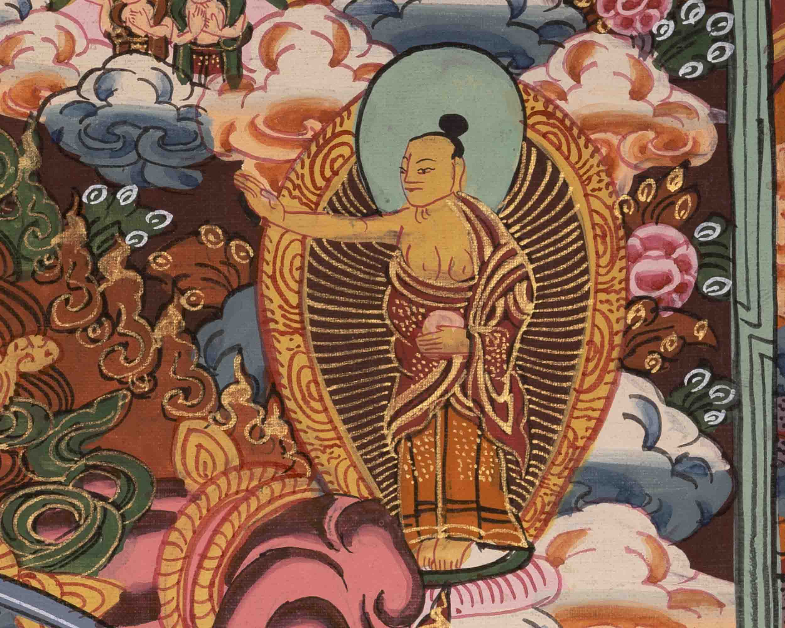 Wheel of Life Buddhist Painting | Traditional Thangka | Wall Decors