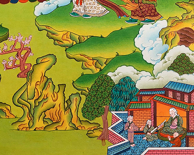 Green Tara Deity Thangka | Sacred Tibetan Art for Daily Practice