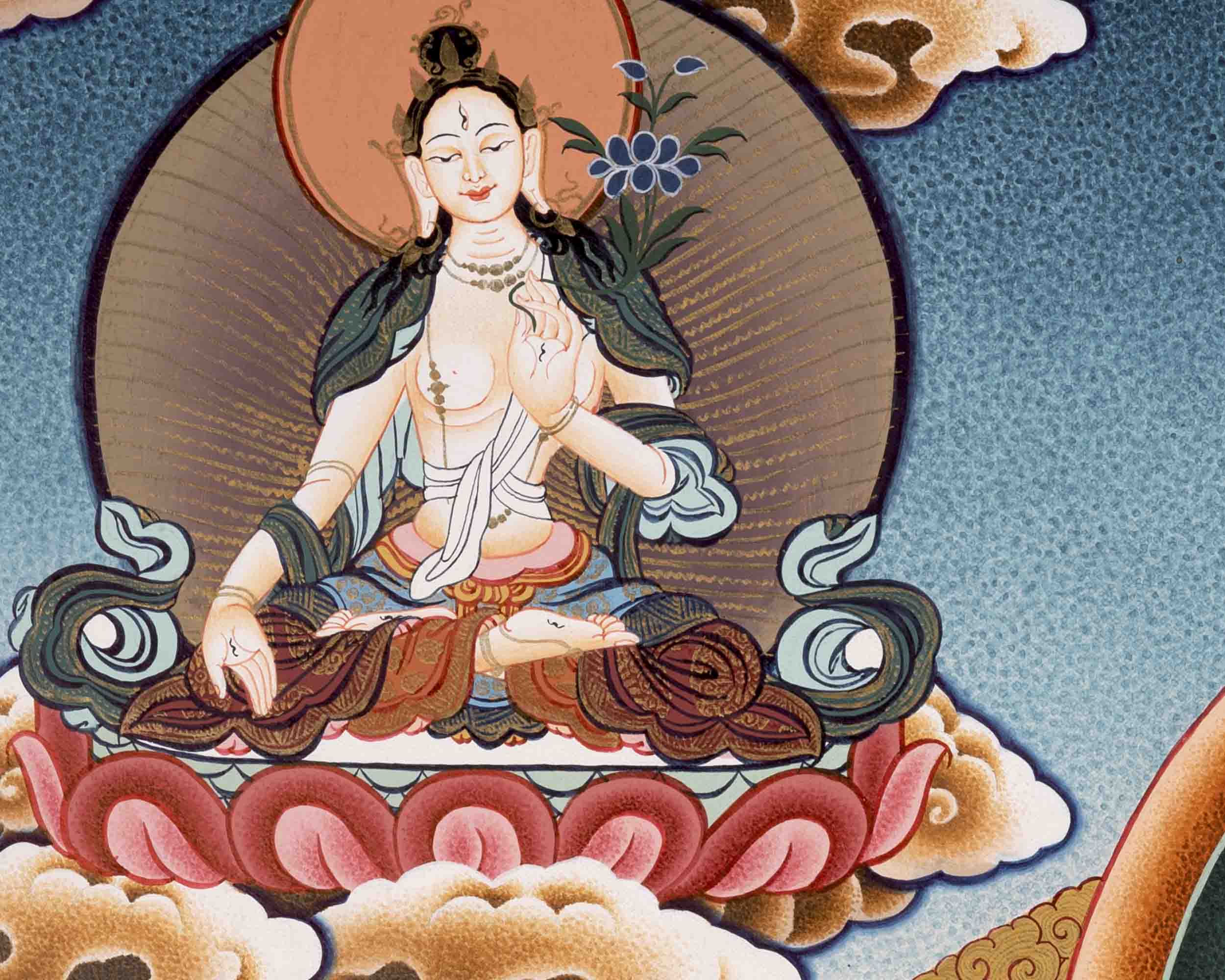 Buddhist Avalokiteshvara Chengrezig | Wall Decoration Thangka Painting