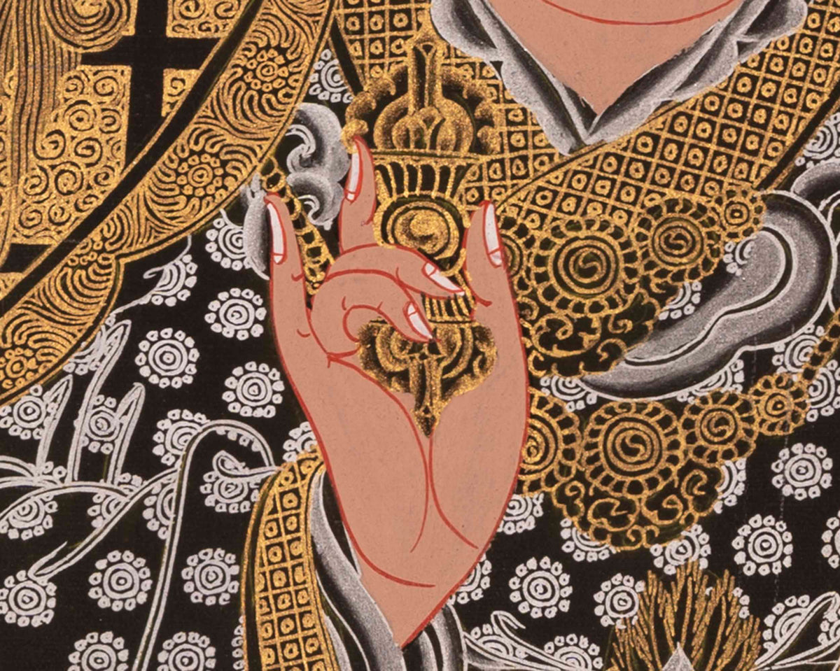 Guru Rinpoche Thangka | Traditional Tibetan Art | Wall Decors