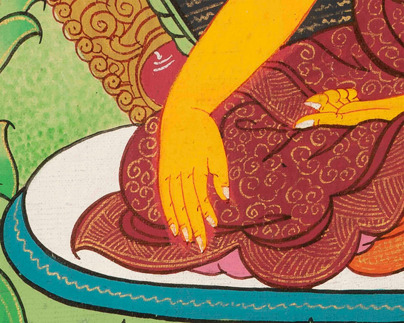 Handpainted Shakyamuni Thangka | Buddhist Traditional Art | Wall Art Decors