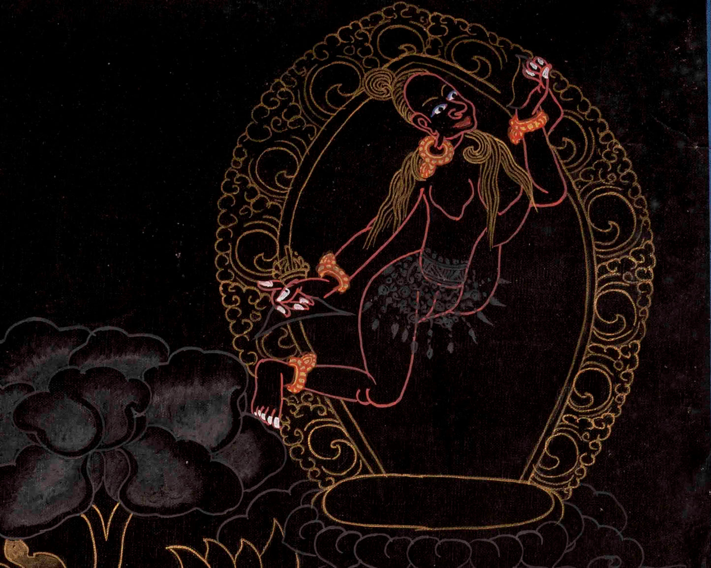 Vajrayogini Thangka | Vintage Handpainting Art | Wall Hanging Decors