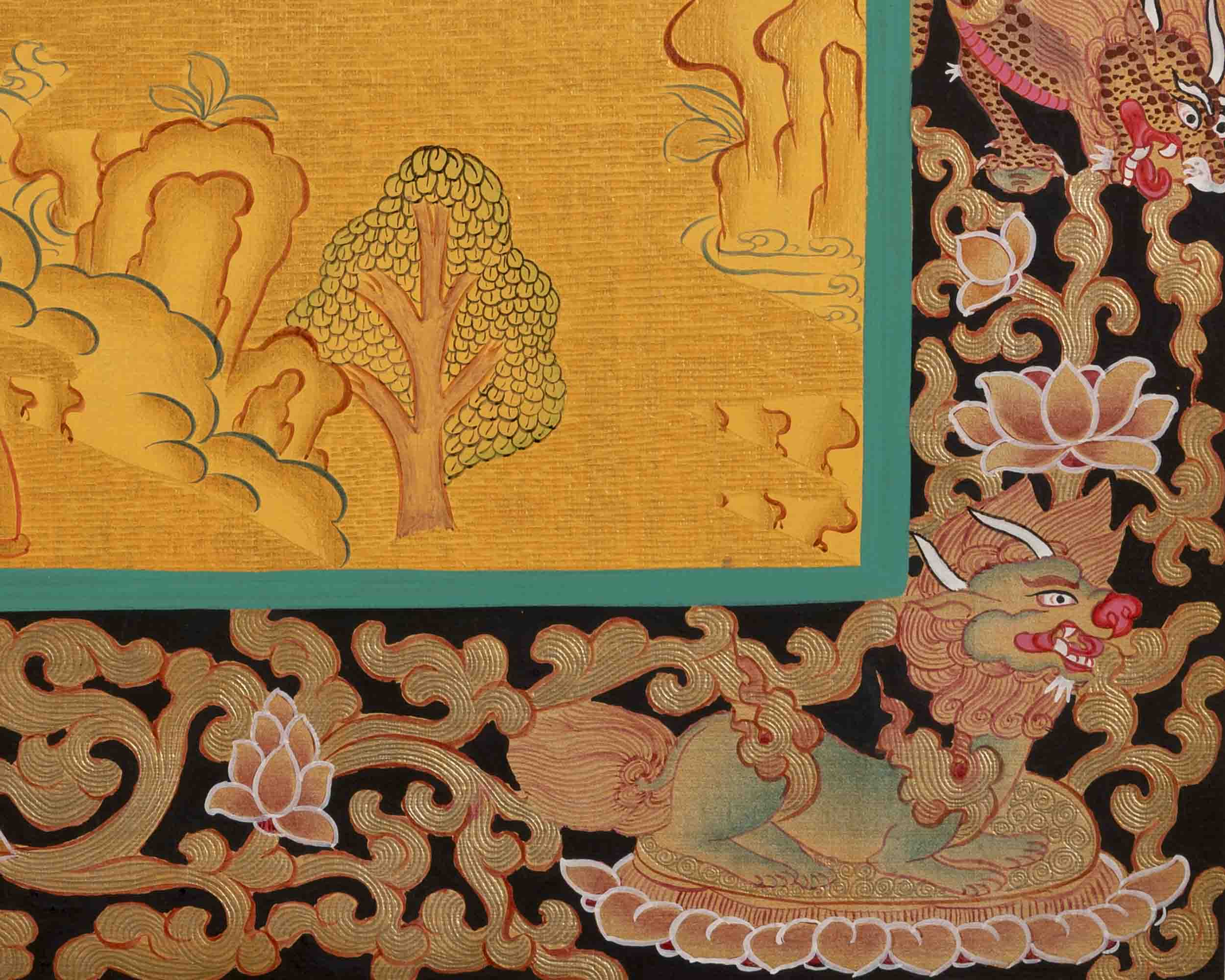 Vajrapani Thangka | Wall Hanging Canvas Art