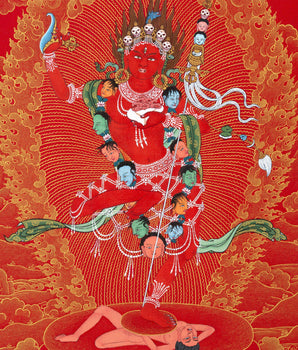 Vajravarahi, Vajrayogini Tibetan Thangka, Traditional Buddhist Painting