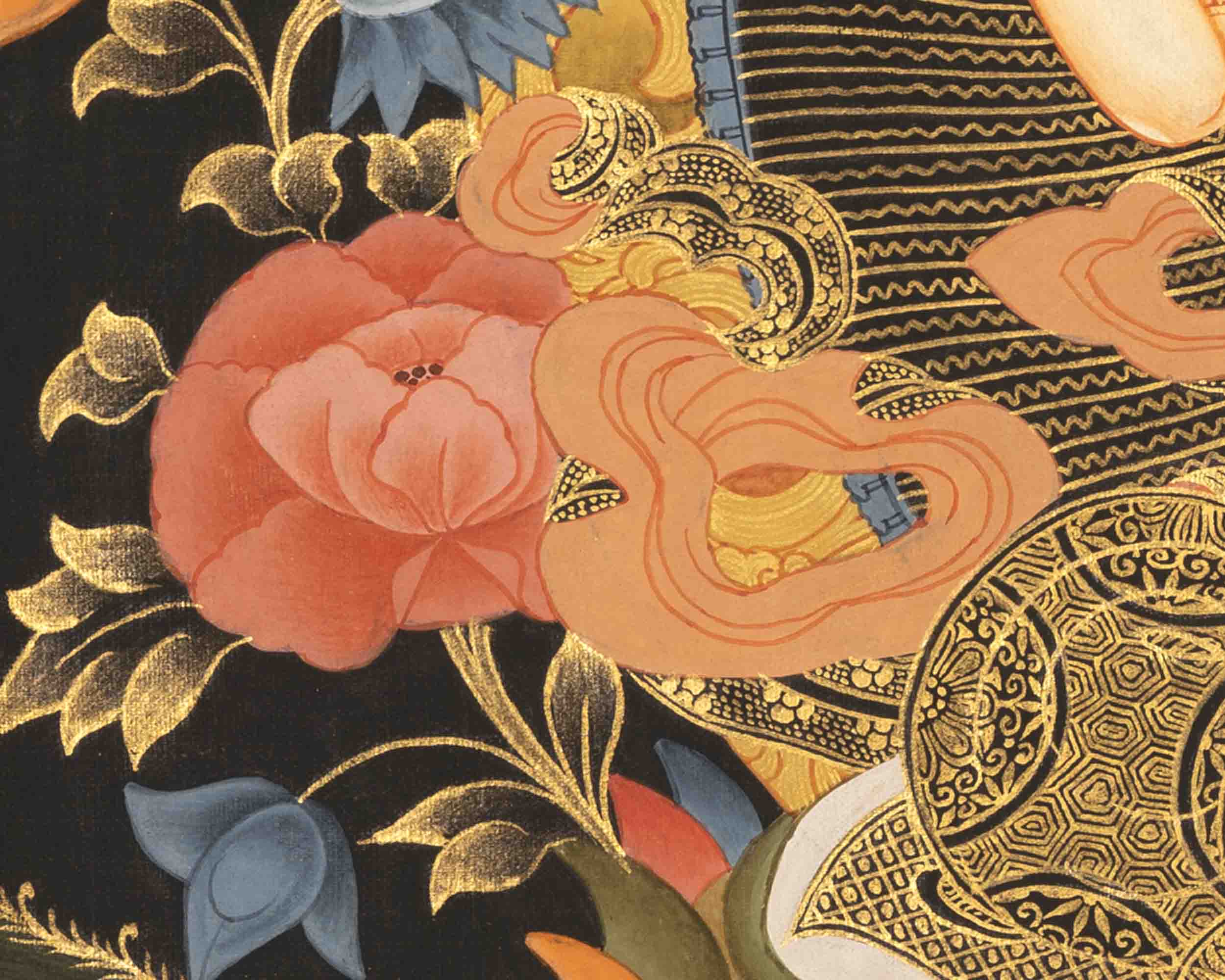 Four Armed Chenrezig Thangka | Tibetan Avalokiteshvara of compassion