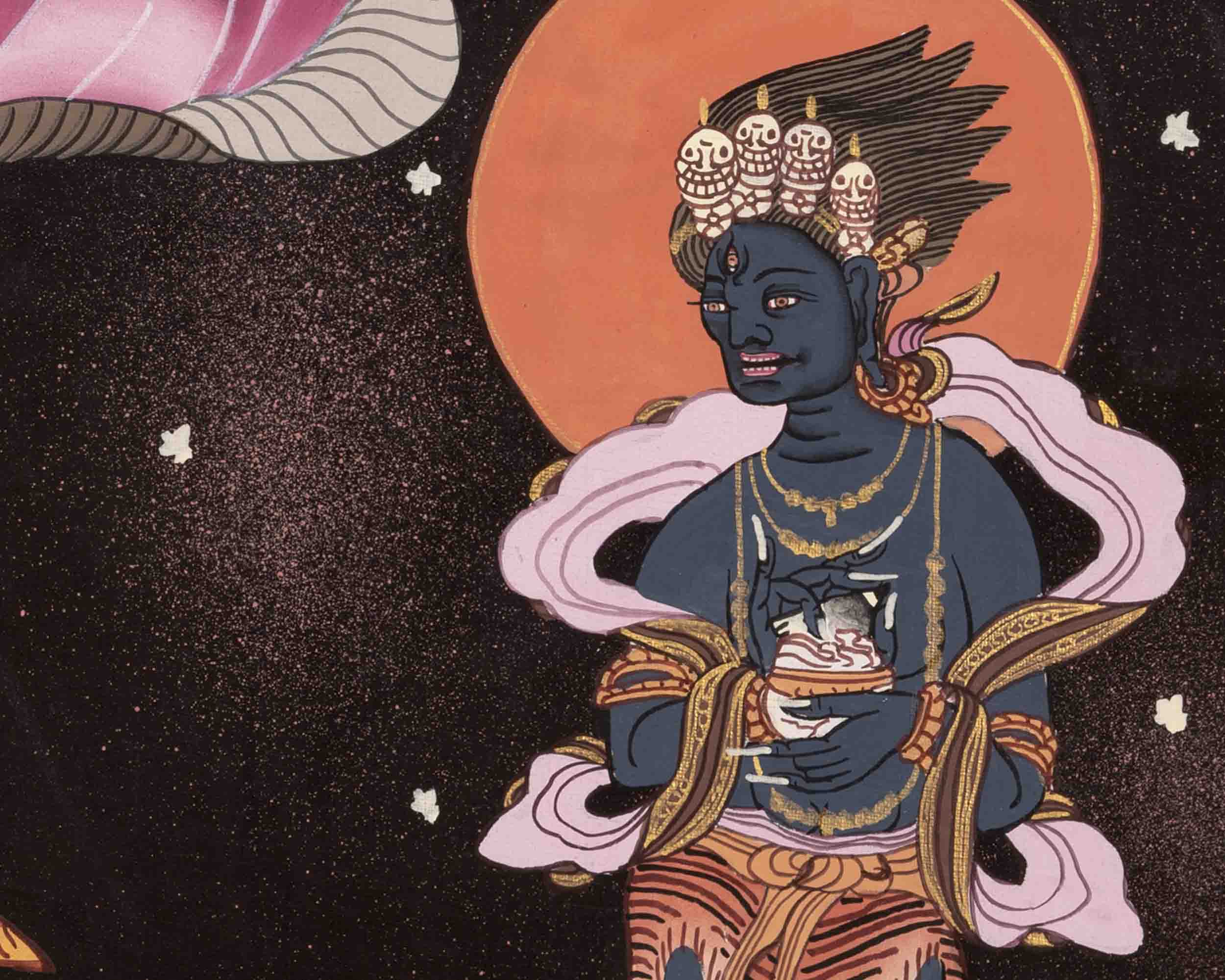 Mother Green Tara Thangka | Religious Buddhist Paint | Wall Decors
