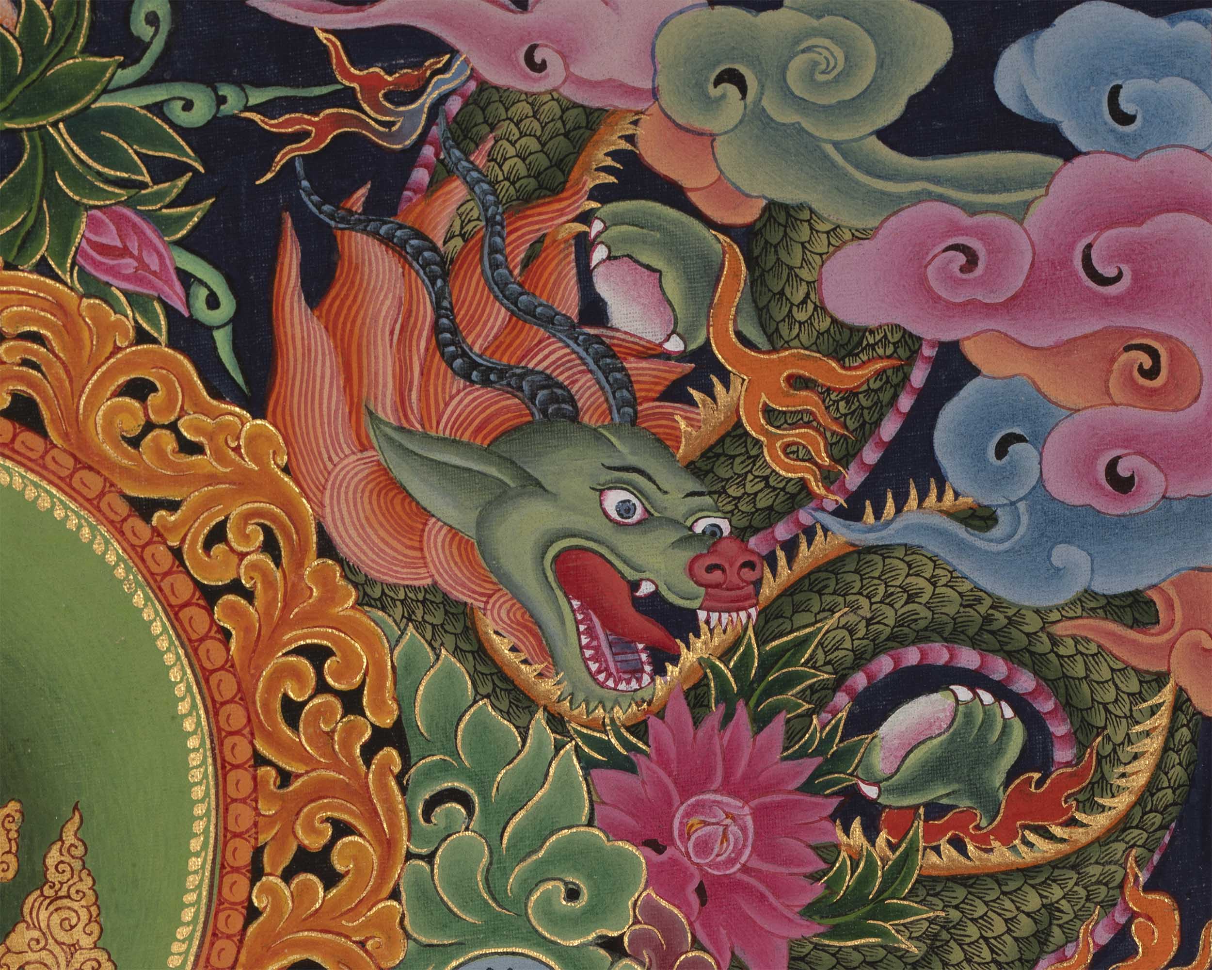 Padmapani Lokeshvara Print | Quality Thangka Painting