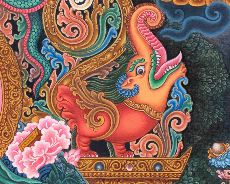 Manjushri Thangka Print | Bodhisattva Deity For Compassion | Himalayan Art