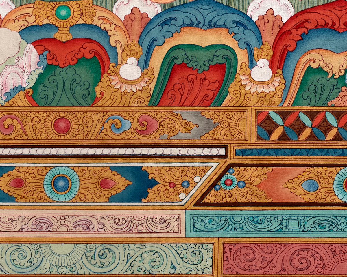 Green Tara Thangka Print | Green Tara Guru| Wall Decor