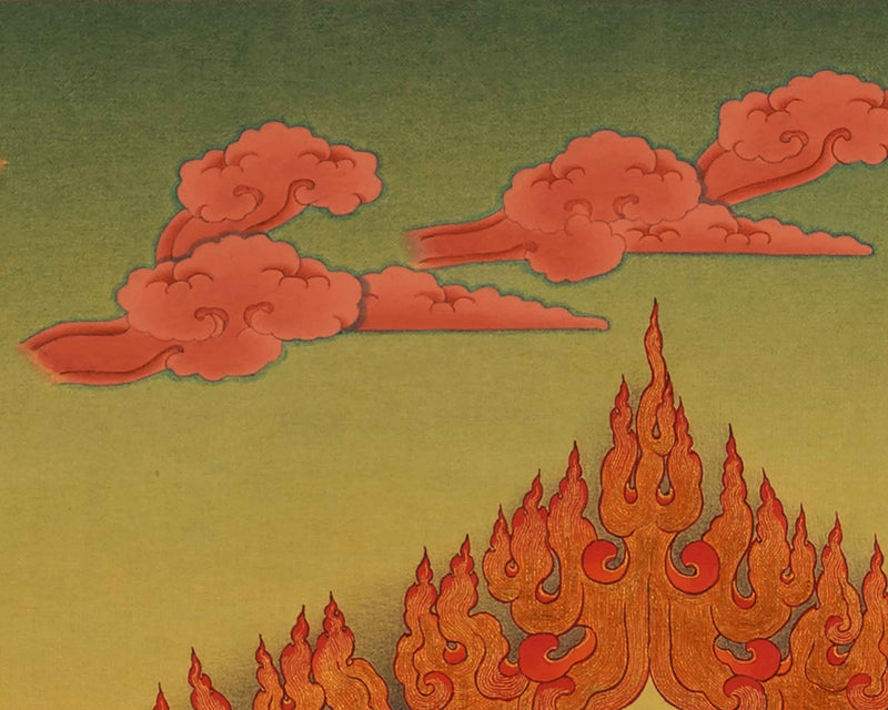 Hand-Painted Chakrasamvara Empowerment Thangka | Tibetan Yidam Thangka